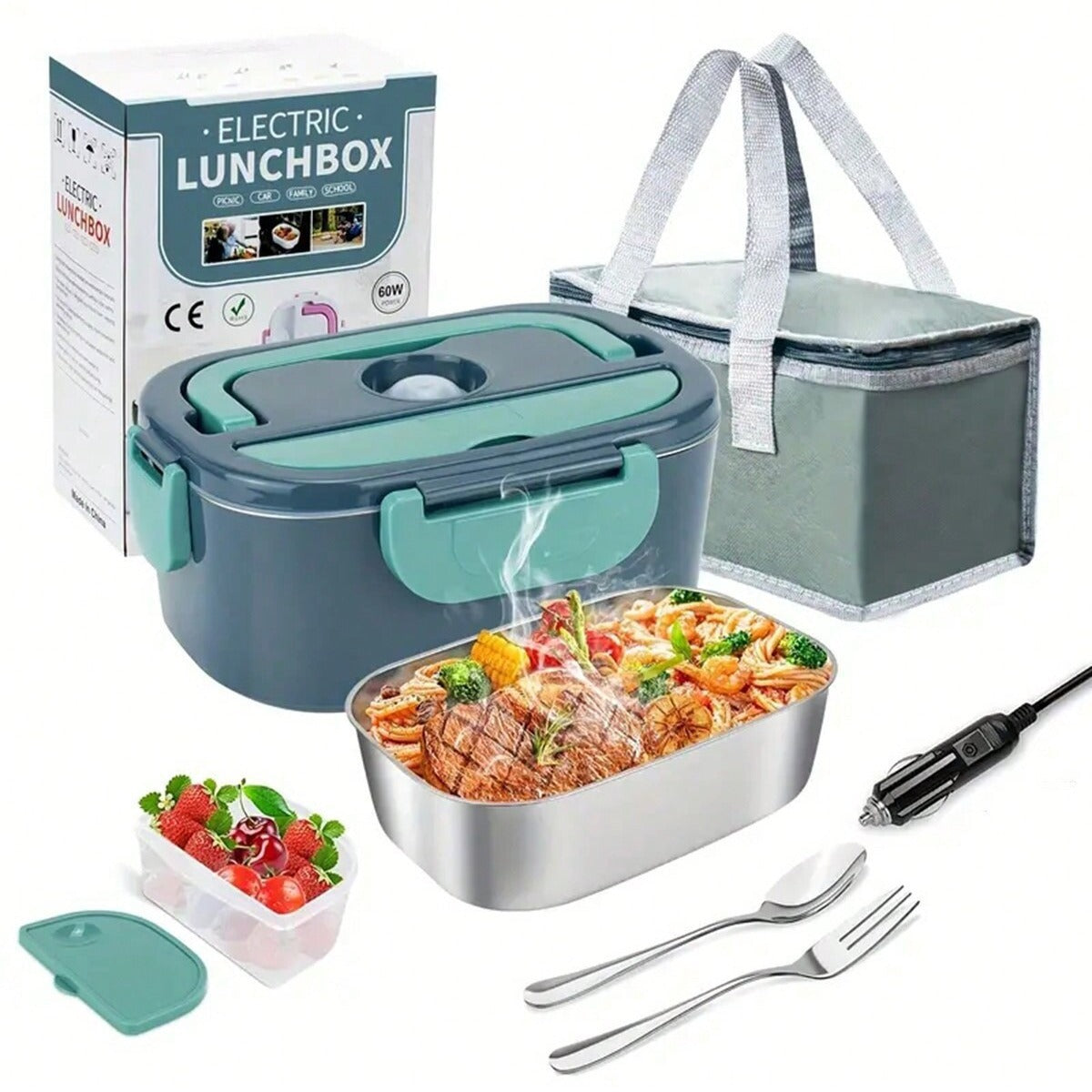 Multifunctional Car Heated Lunch Box