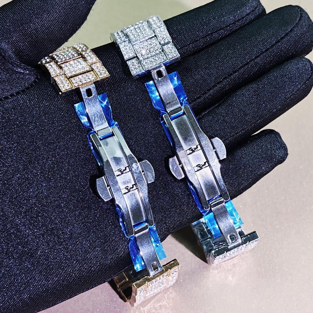 Multifunctional Diamond Square Watch