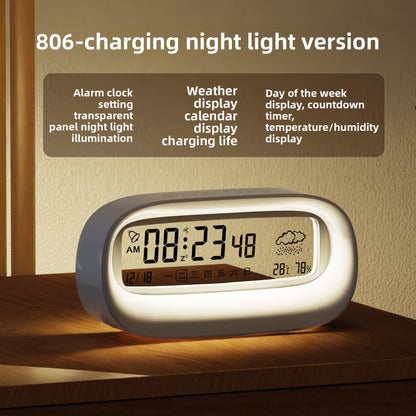 Multifunctional Digital Alarm Clock with Night Light