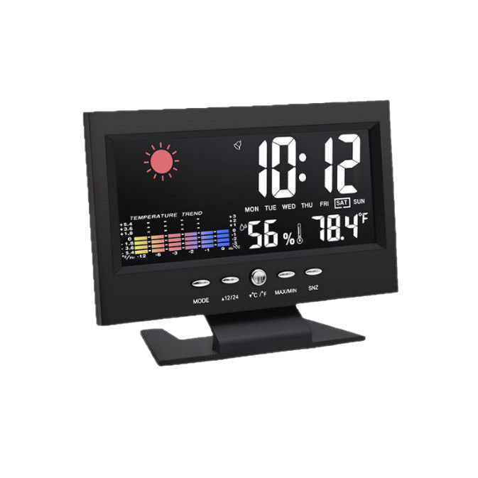 Multifunctional Digital Alarm Clock with Weather Display
