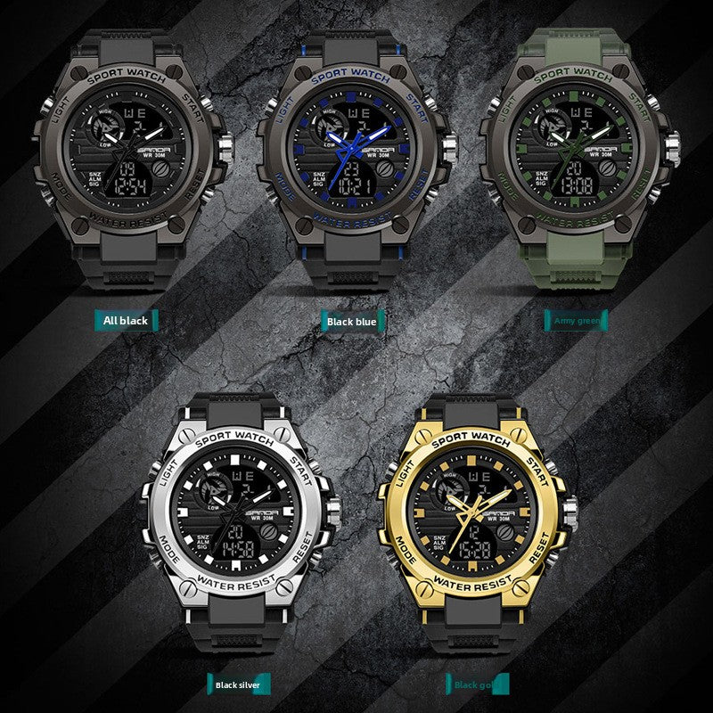 Multifunctional Digital Sports Watch with Waterproof Feature