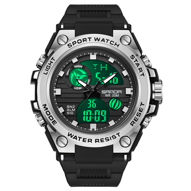 Multifunctional Digital Sports Watch with Waterproof Feature