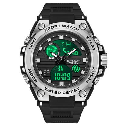 Multifunctional Digital Sports Watch with Waterproof Feature
