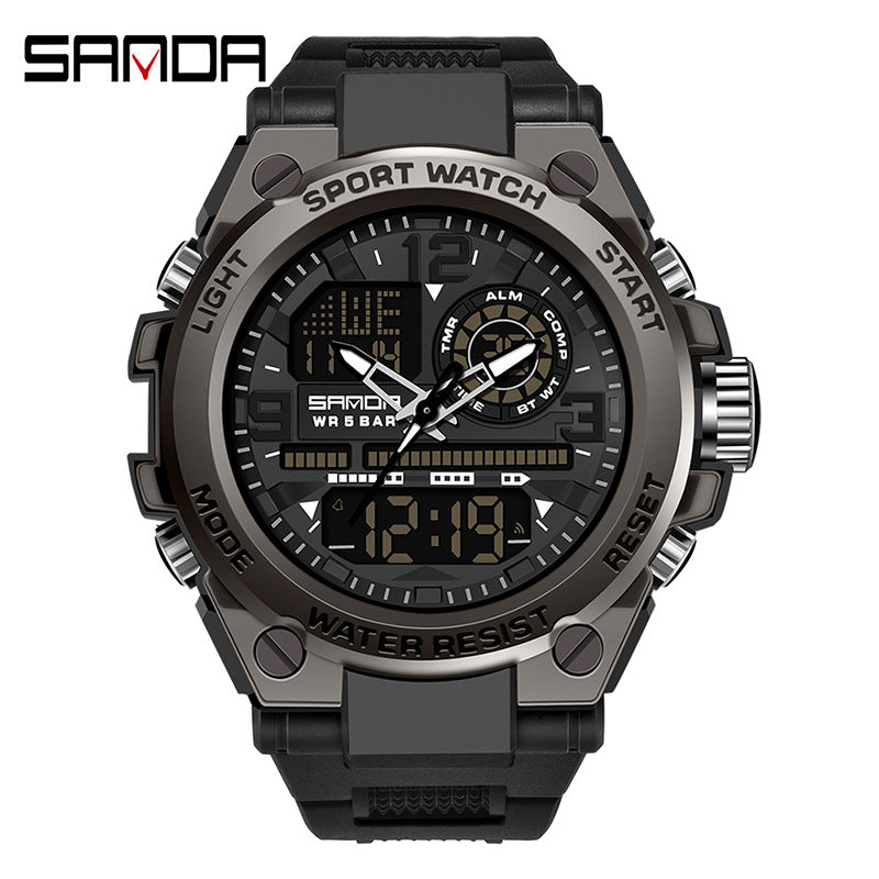 Multifunctional Digital Sports Watch with Waterproof Feature