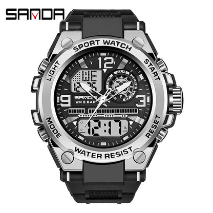 Multifunctional Digital Sports Watch with Waterproof Feature