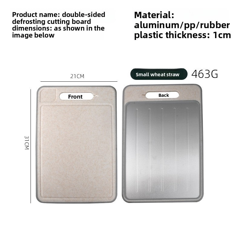 Multifunctional Double-Sided Plastic Cutting Board with Sharpener