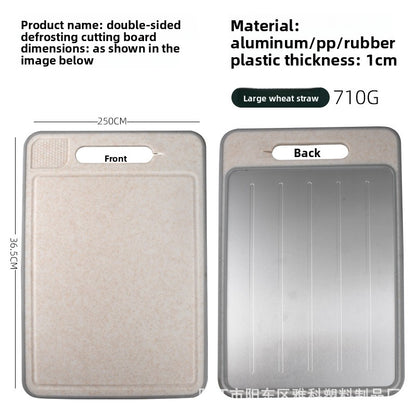Multifunctional Double-Sided Plastic Cutting Board with Sharpener