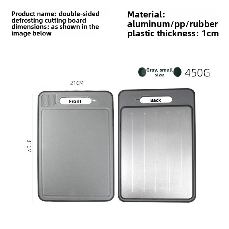 Multifunctional Double-Sided Plastic Cutting Board with Sharpener