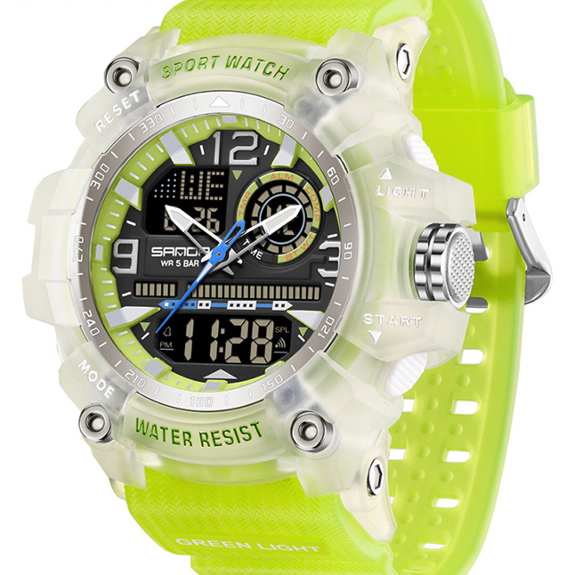 Multifunctional dual-display electronic watch