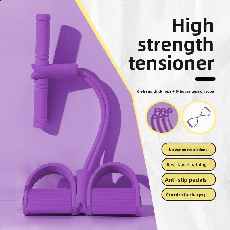 Multifunctional Elastic Pedal Tension Rope for Full Body Workout