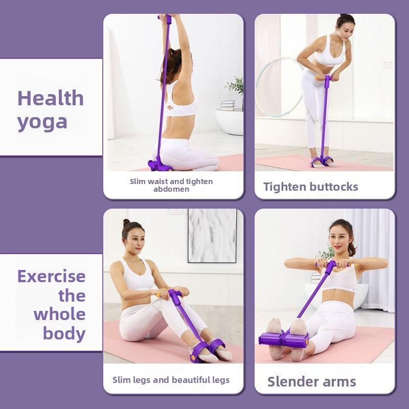 Multifunctional Elastic Pedal Tension Rope for Full Body Workout