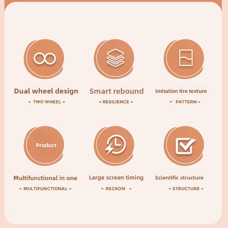 Multifunctional Elbow Support Abdominal Wheel with Automatic Rebound