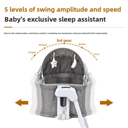 Multifunctional Electric Baby Bed with Bluetooth