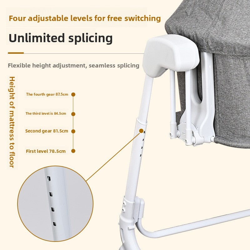 Multifunctional Electric Baby Bed with Bluetooth