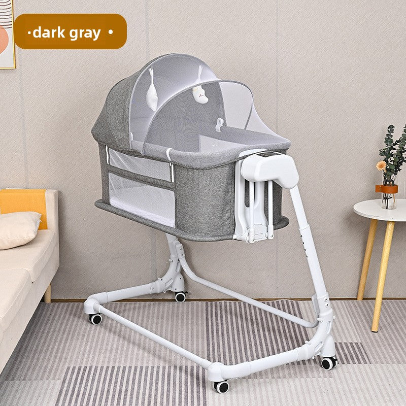 Multifunctional Electric Baby Bed with Bluetooth