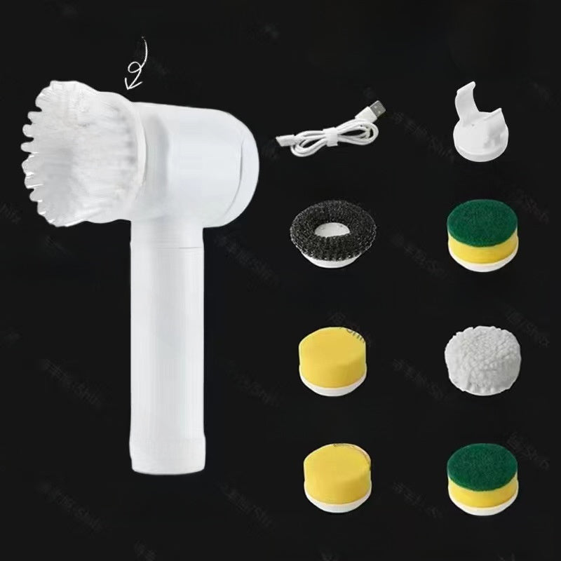 Multifunctional Electric Cleaning Brush with Multiple Heads