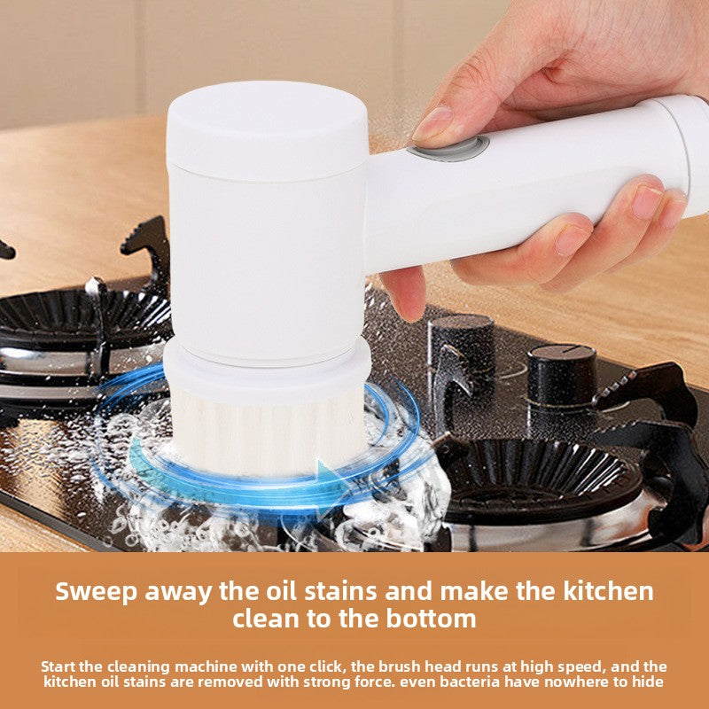 Multifunctional Electric Cleaning Brush with Multiple Heads