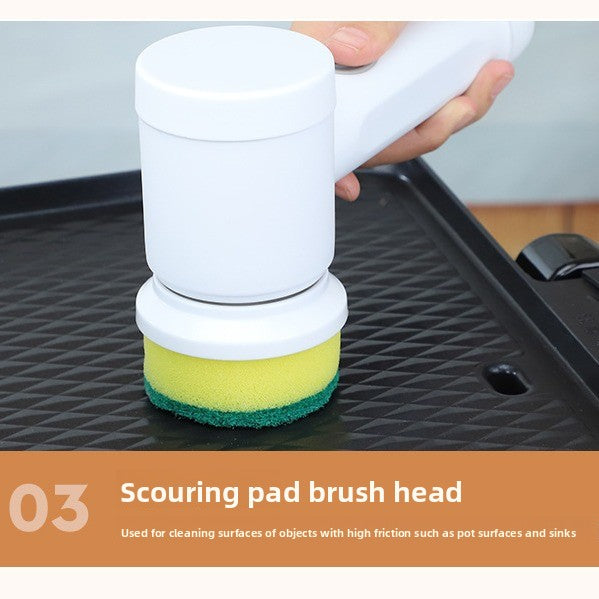 Multifunctional Electric Cleaning Brush with Multiple Heads