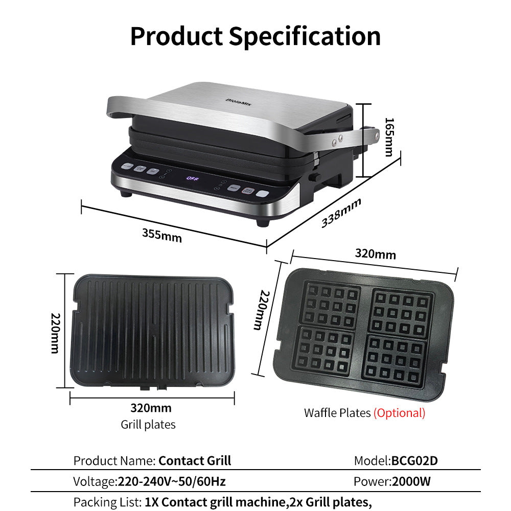 Multifunctional Electric Contact Grill