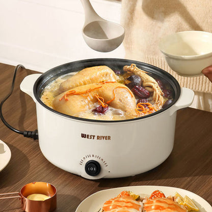 Multifunctional Electric Cooking Pot with Steamer