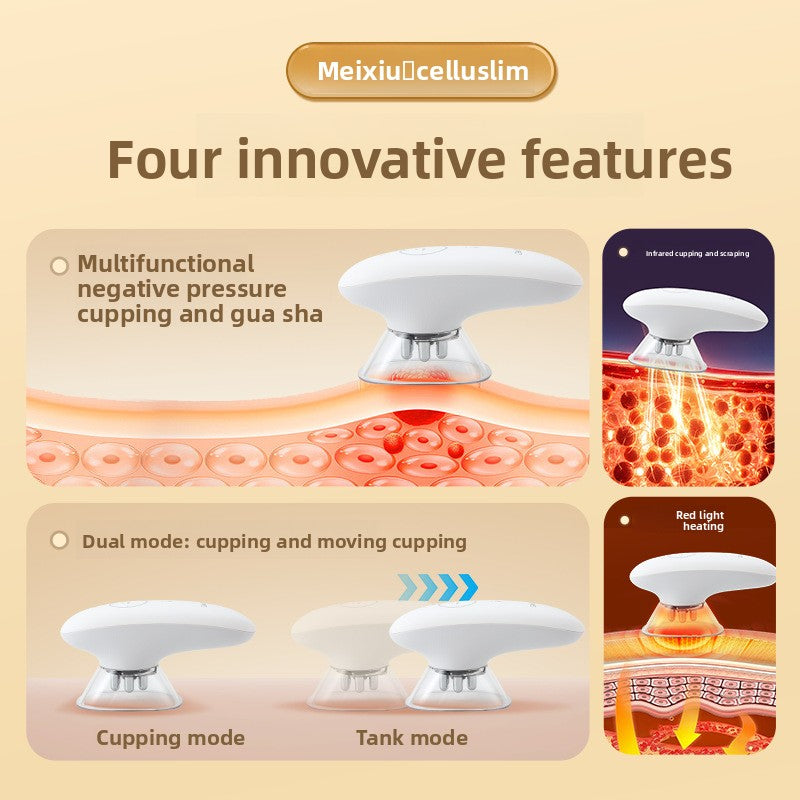 Multifunctional electric cupping scraping