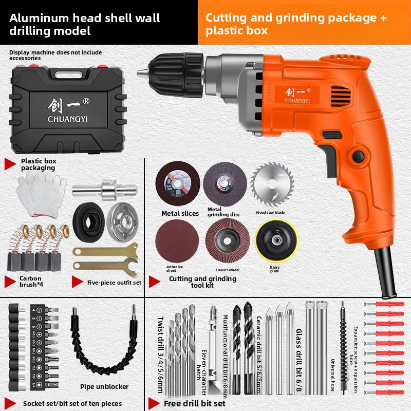 Multifunctional Electric Hand Drill for Home and Industrial Use