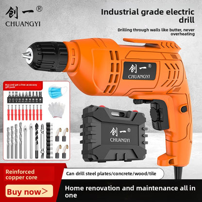 Multifunctional Electric Hand Drill for Home and Industrial Use