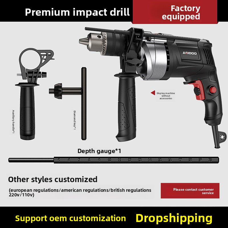 Multifunctional Electric Hand Drill with Adjustable Speed