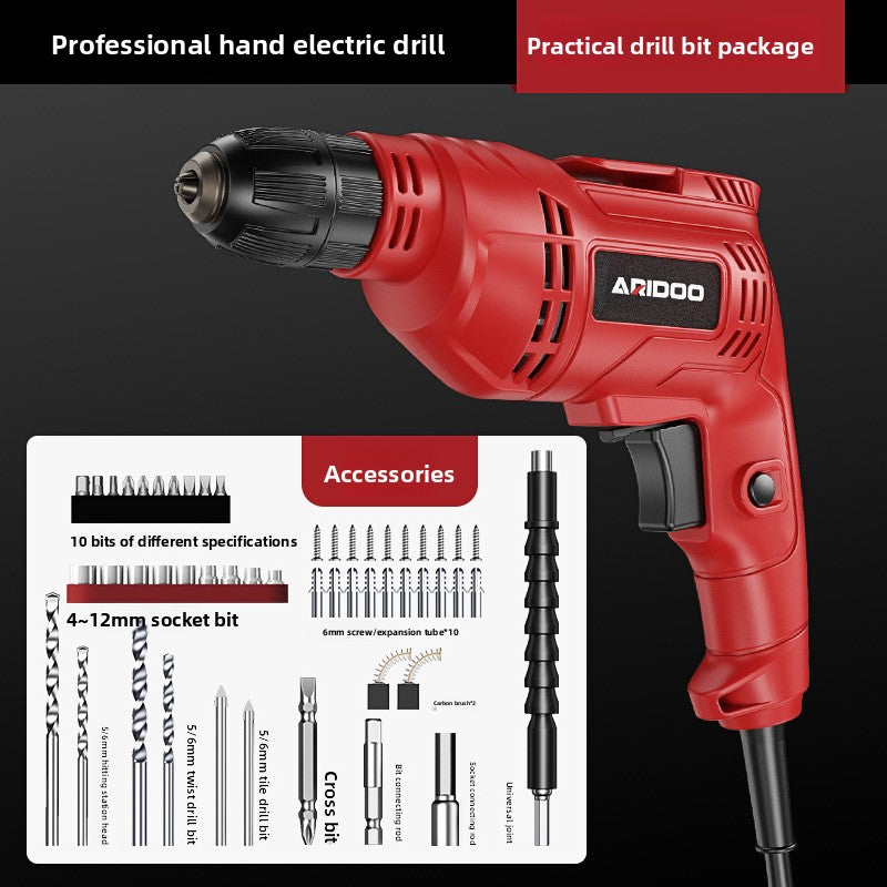 Multifunctional Electric Hand Drill with Adjustable Speed
