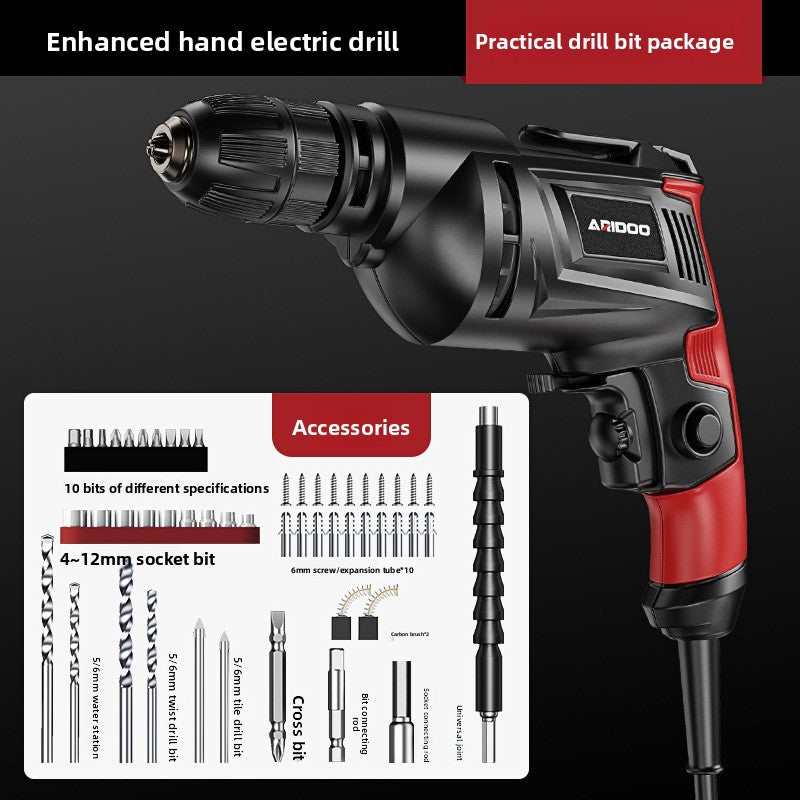 Multifunctional Electric Hand Drill with Adjustable Speed