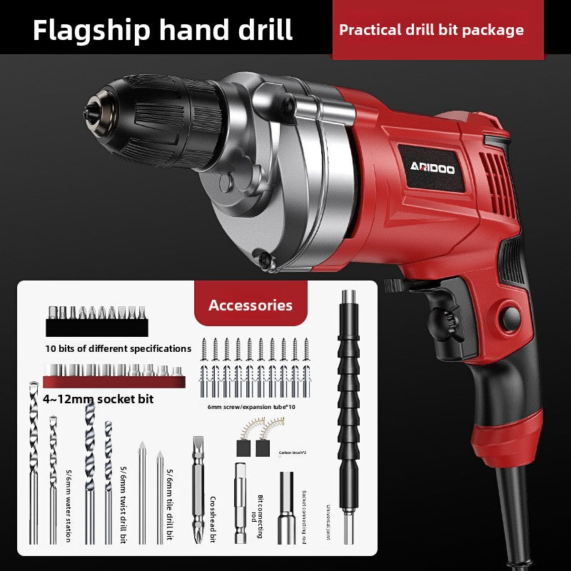 Multifunctional Electric Hand Drill with Adjustable Speed