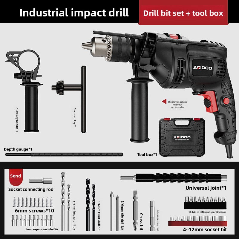 Multifunctional Electric Hand Drill with Adjustable Speed