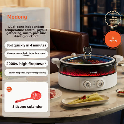 Multifunctional Electric Hot Pot with Dual Temperature Control