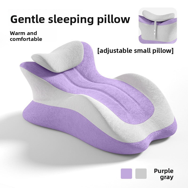 Multifunctional ergonomic pillow for sleeping face down, suitable for using mobile phones or reading, slow rebound pillow for couples.