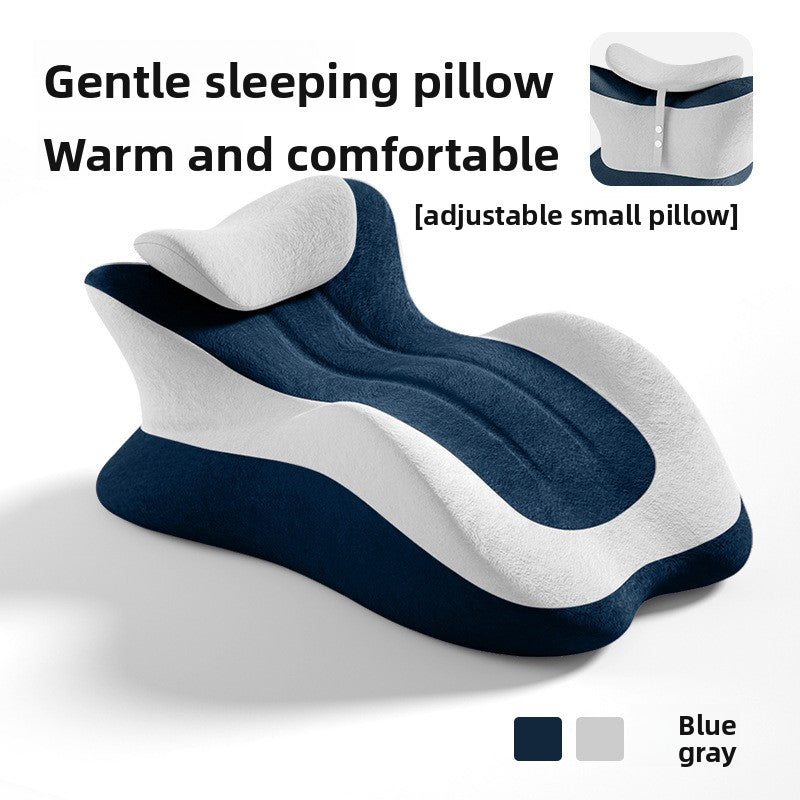 Multifunctional ergonomic pillow for sleeping face down, suitable for using mobile phones or reading, slow rebound pillow for couples.