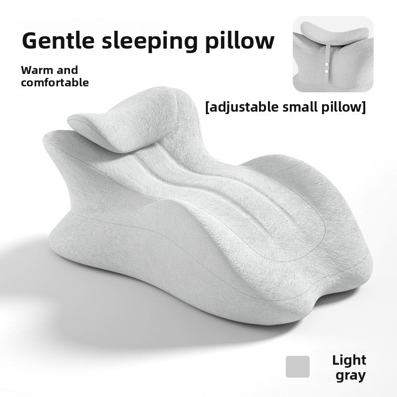 Multifunctional ergonomic pillow for sleeping face down, suitable for using mobile phones or reading, slow rebound pillow for couples.