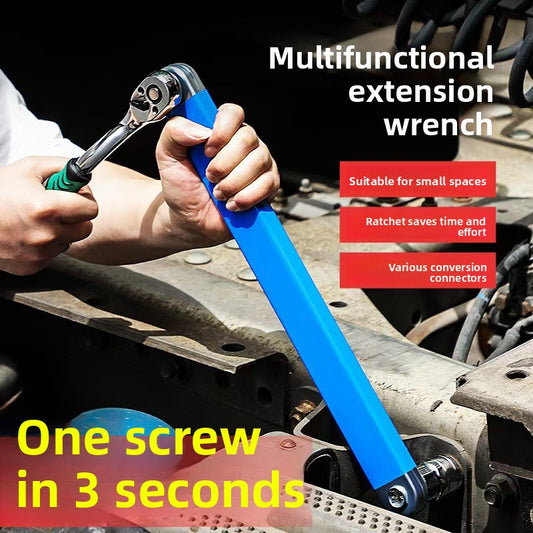 Multifunctional extension wrench