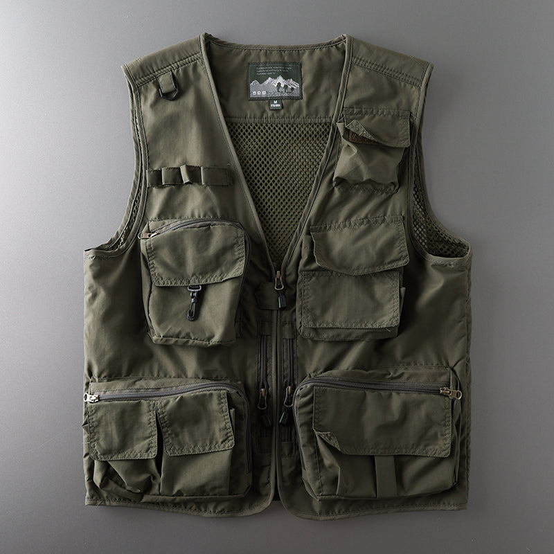 Multifunctional Flap Pocket pants Tactical parka Photography Vest