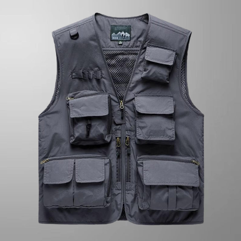 Multifunctional Flap Pocket pants Tactical parka Photography Vest