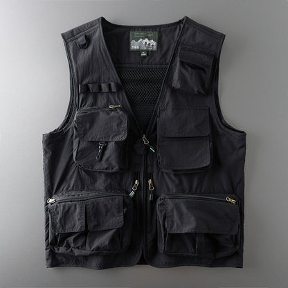 Multifunctional Flap Pocket pants Tactical parka Photography Vest