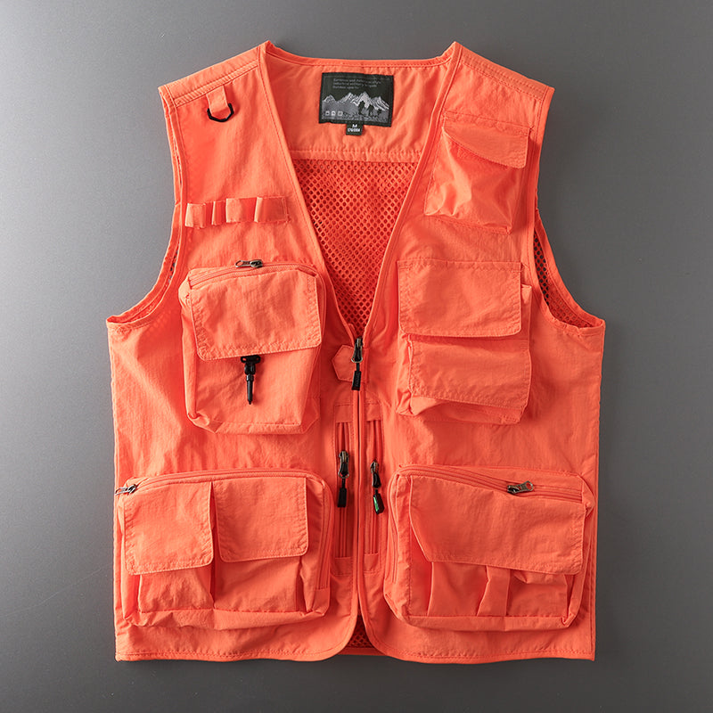 Multifunctional Flap Pocket pants Tactical parka Photography Vest