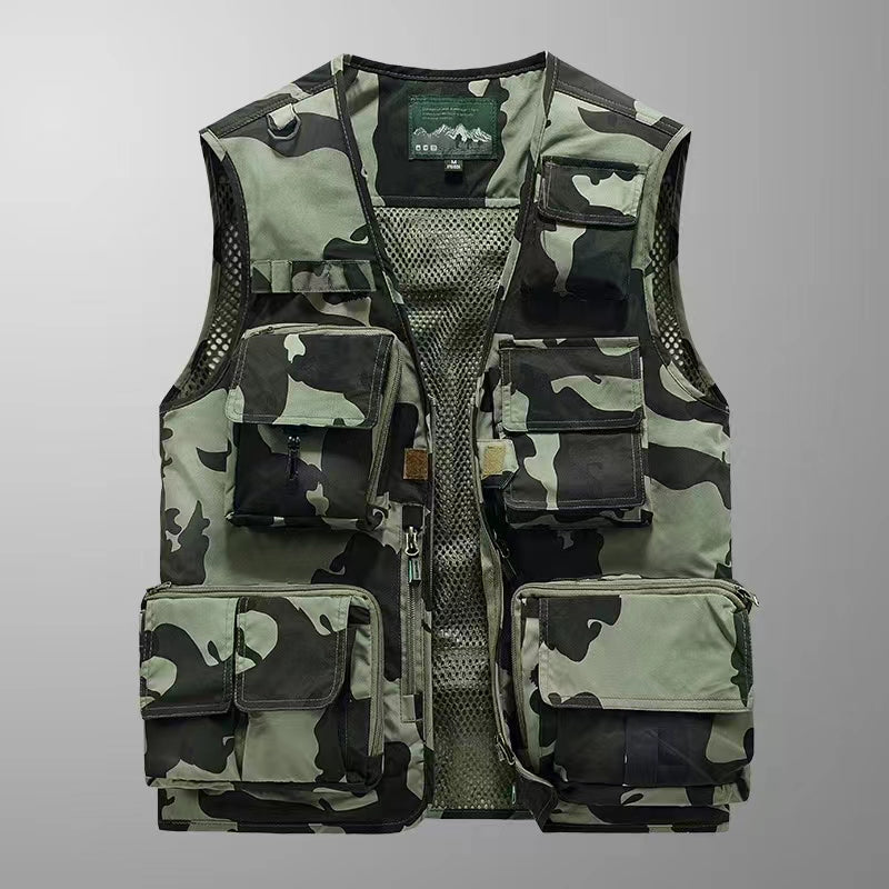 Multifunctional Flap Pocket pants Tactical parka Photography Vest