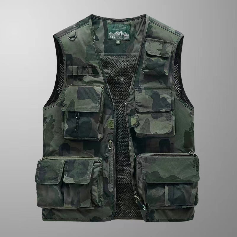Multifunctional Flap Pocket pants Tactical parka Photography Vest