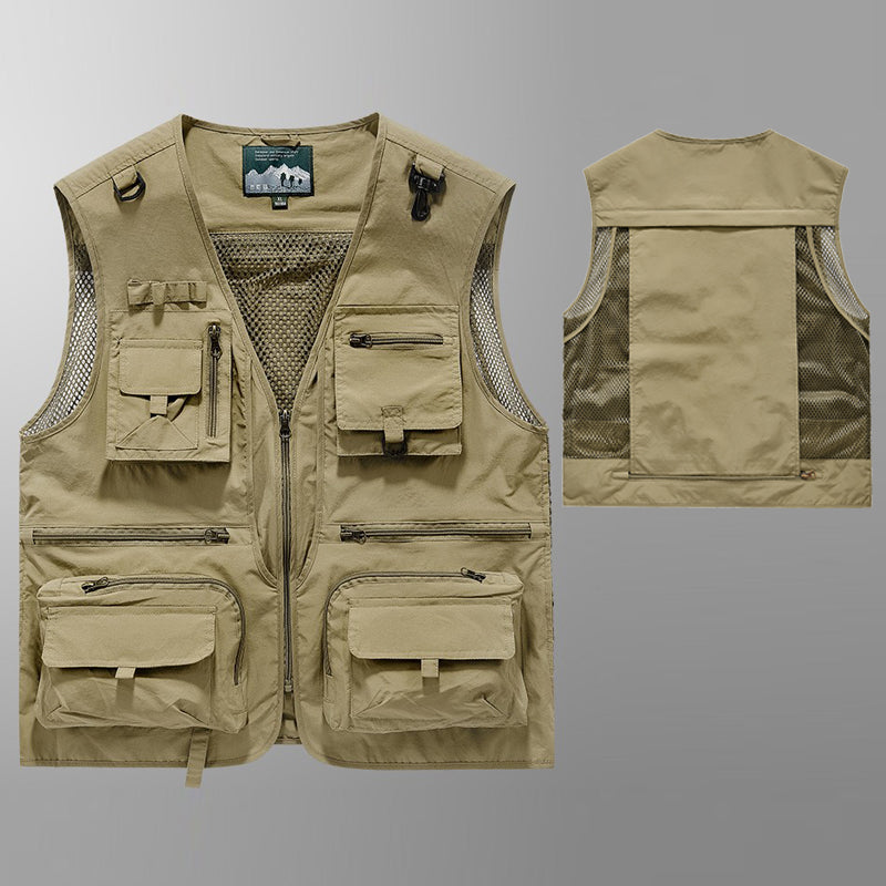 Multifunctional Flap Pocket pants Tactical parka Photography Vest