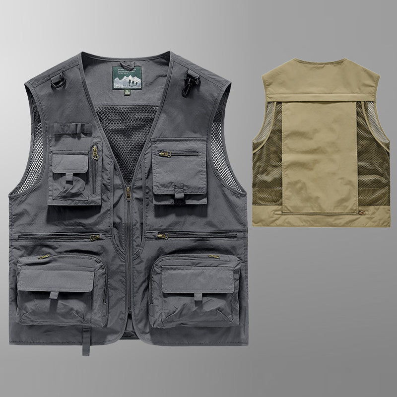 Multifunctional Flap Pocket pants Tactical parka Photography Vest