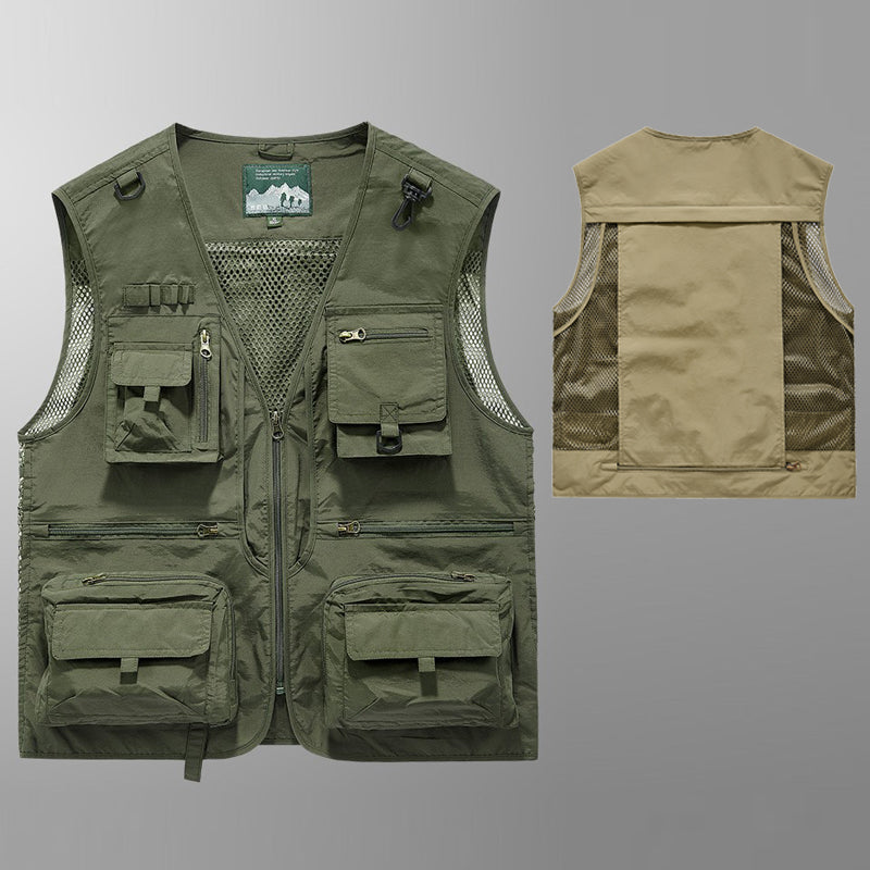 Multifunctional Flap Pocket pants Tactical parka Photography Vest