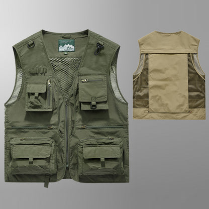 Multifunctional Flap Pocket pants Tactical parka Photography Vest