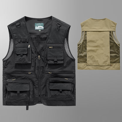 Multifunctional Flap Pocket pants Tactical parka Photography Vest