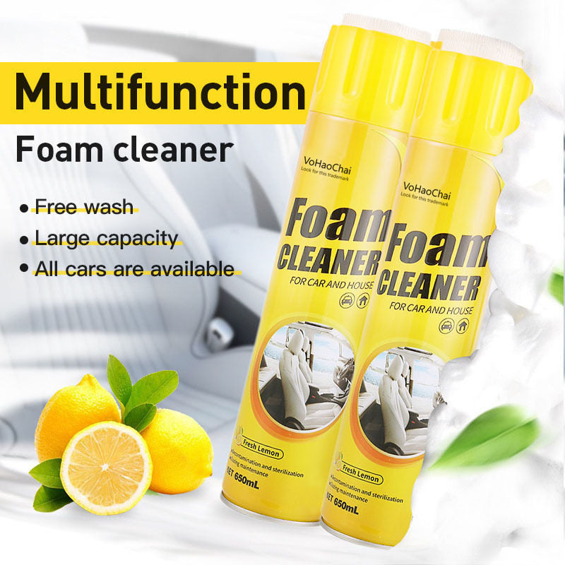 Multifunctional Foam Cleaner Car Interior Cleaning Agent Home Leather Stain Remover 650ml