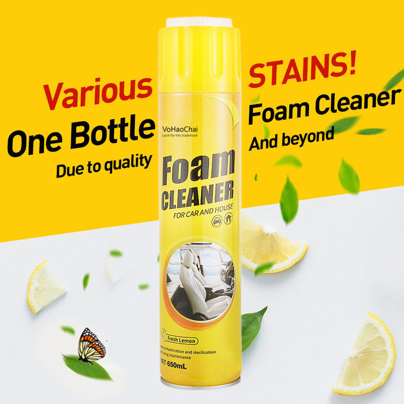 Multifunctional Foam Cleaner Car Interior Cleaning Agent Home Leather Stain Remover 650ml